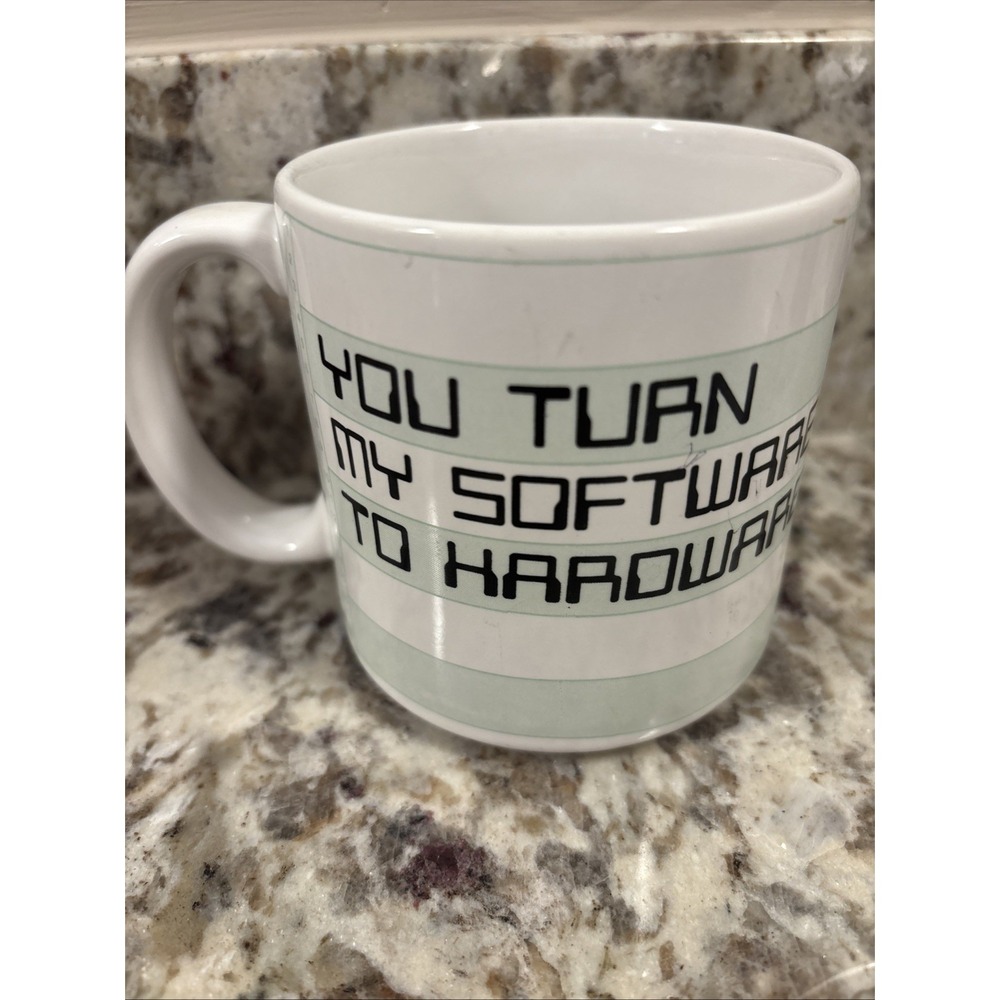 Vintage 1984 Terminal Madness Coffee Tea Cup Mug Compu-Mug Taylor & NG